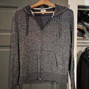 PINK Victoria's Secret Charcoal Zip-Up Jacket